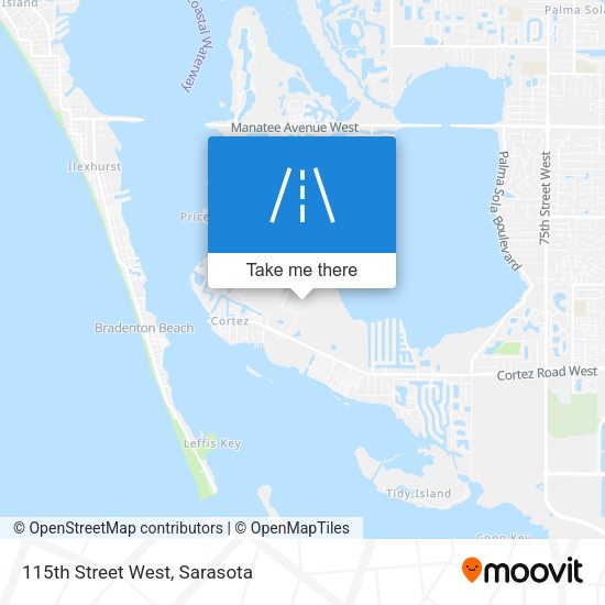 115th Street West map