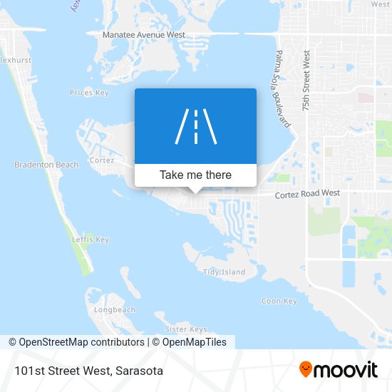 101st Street West map