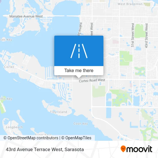 43rd Avenue Terrace West map