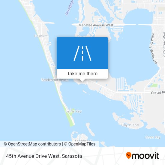 45th Avenue Drive West map