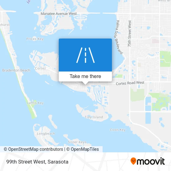99th Street West map