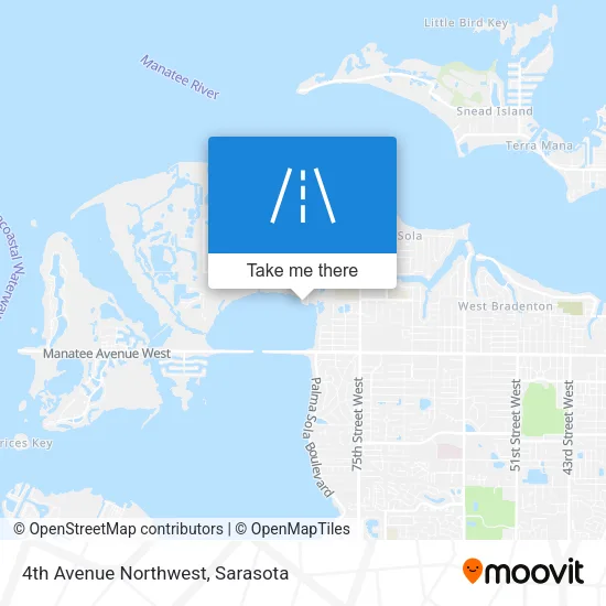 4th Avenue Northwest map