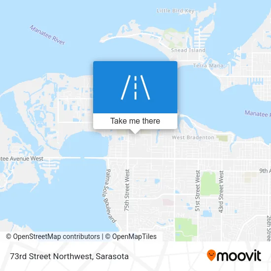 73rd Street Northwest map