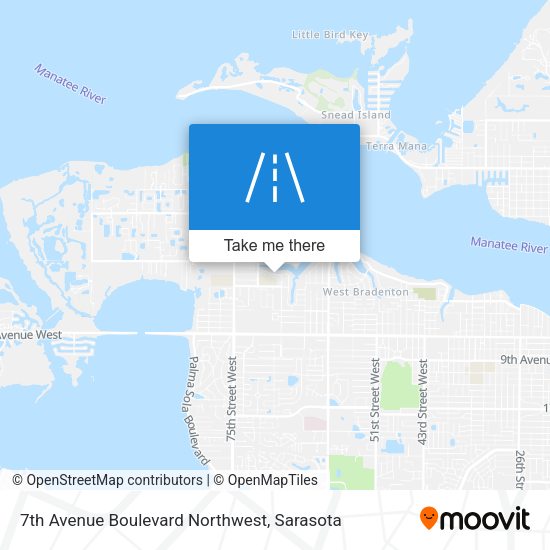 7th Avenue Boulevard Northwest map
