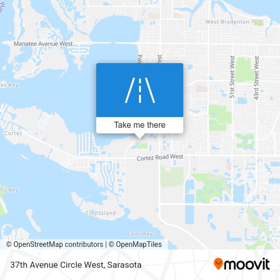 37th Avenue Circle West map