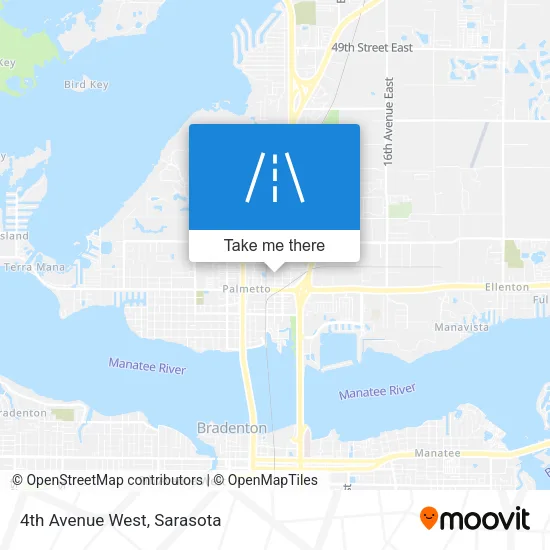 4th Avenue West map