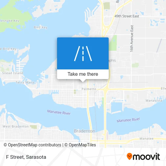 F Street map