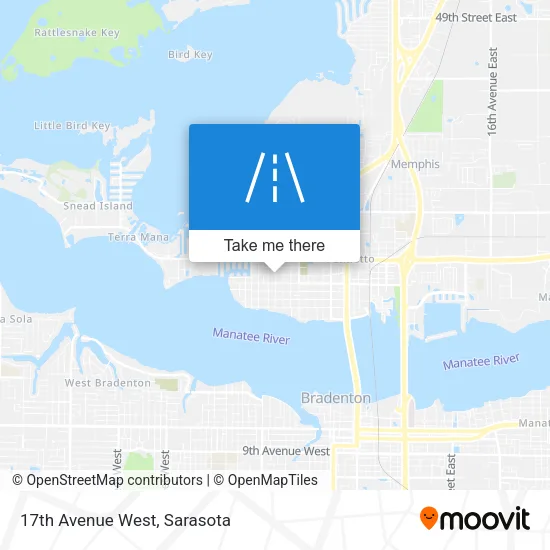 17th Avenue West map