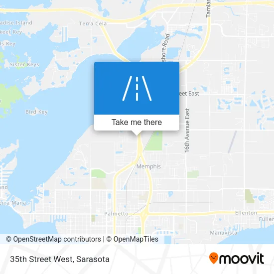 35th Street West map