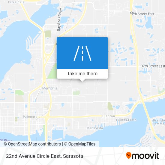 22nd Avenue Circle East map