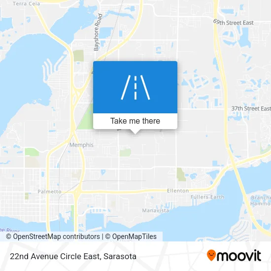 22nd Avenue Circle East map