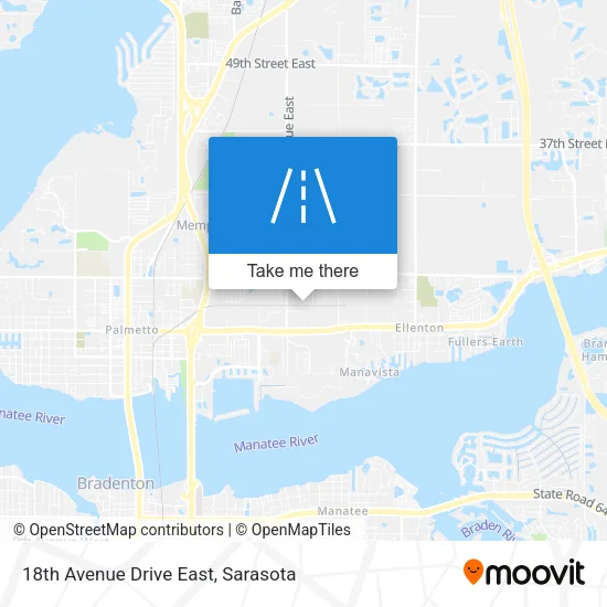 18th Avenue Drive East map