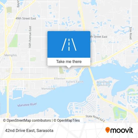 42nd Drive East map