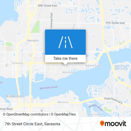 7th Street Circle East map