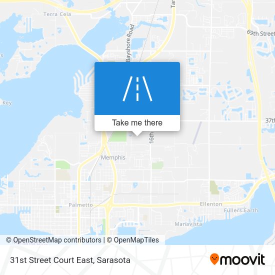 Mapa de 31st Street Court East
