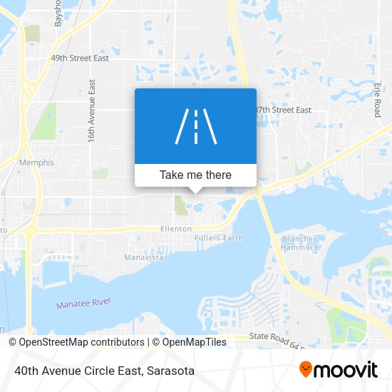 40th Avenue Circle East map