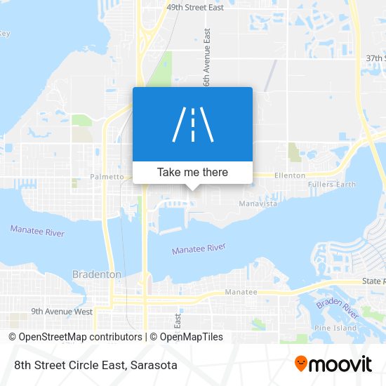 8th Street Circle East map