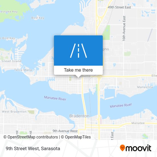 Mapa de 9th Street West