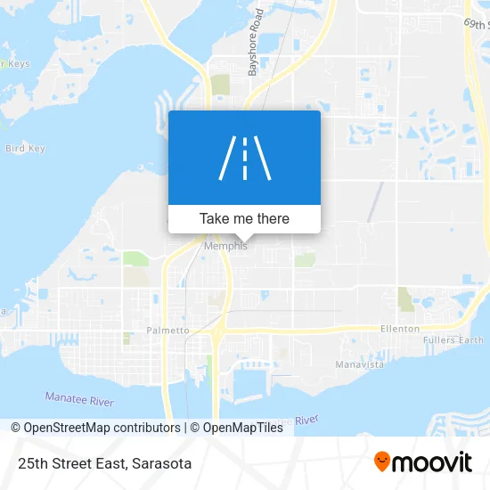 25th Street East map