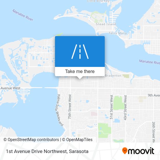 Mapa de 1st Avenue Drive Northwest