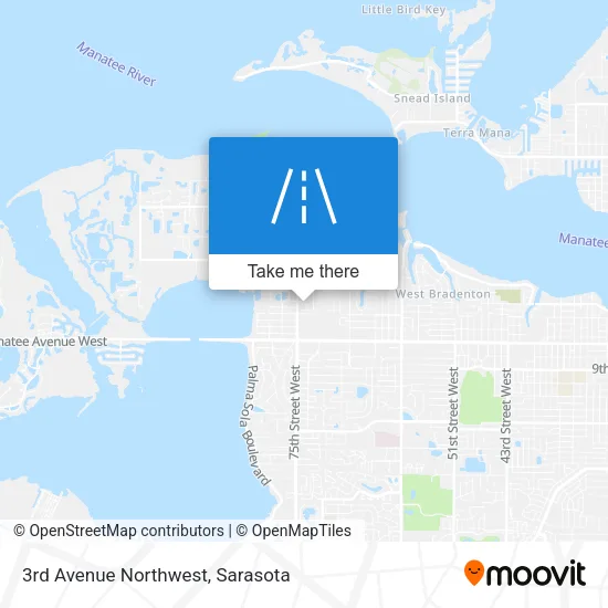 3rd Avenue Northwest map