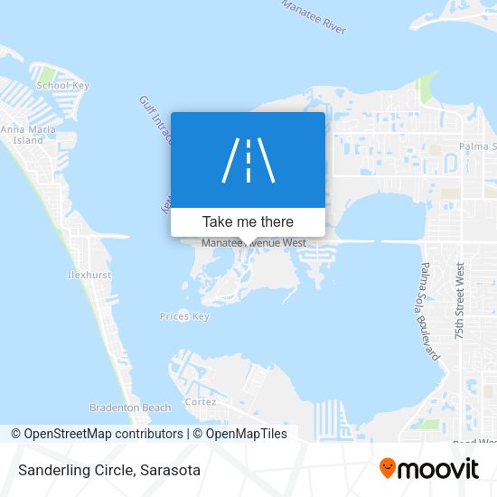 Sanderling Circle map