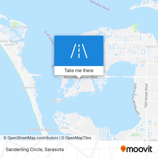 Sanderling Circle map