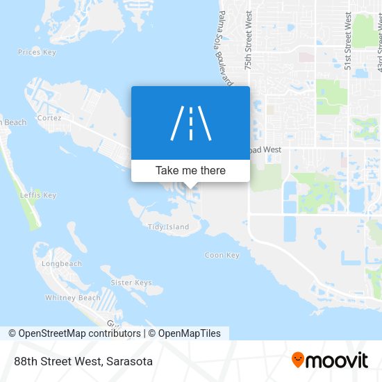 Mapa de 88th Street West