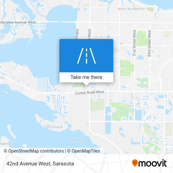 42nd Avenue West map