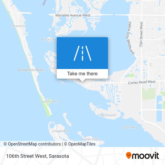 106th Street West map