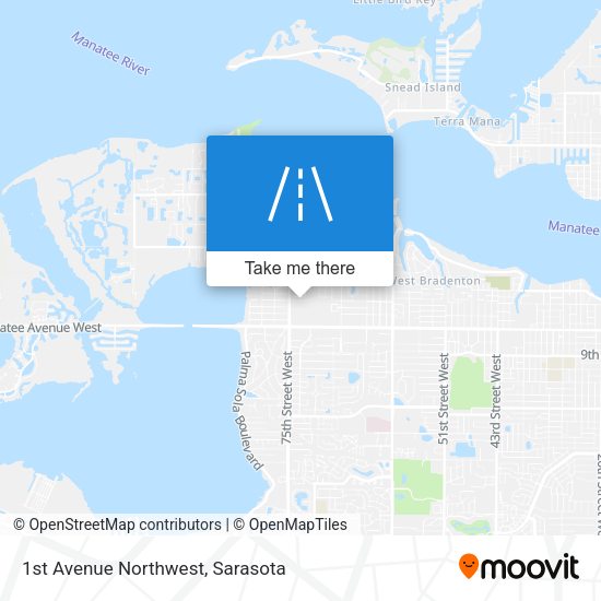 1st Avenue Northwest map