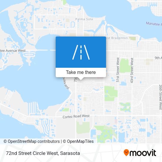 72nd Street Circle West map