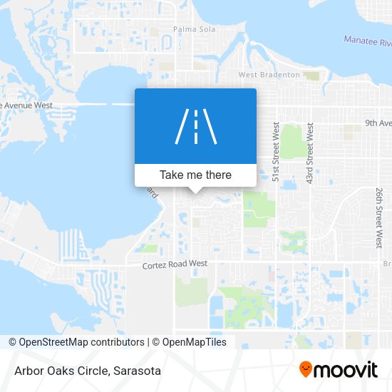 Mapa de Arbor Oaks Circle