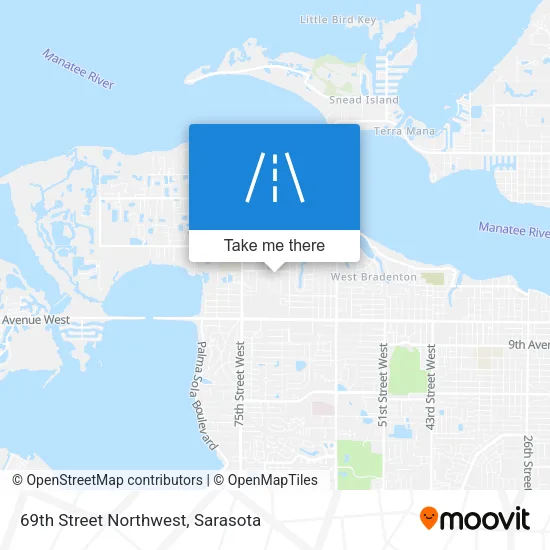 69th Street Northwest map