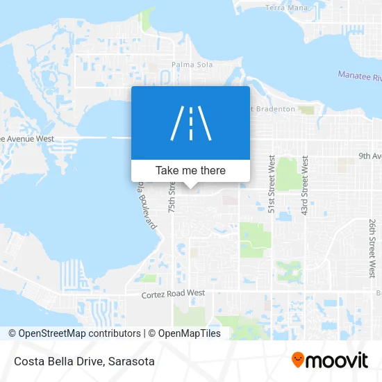Costa Bella Drive map