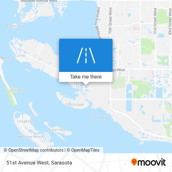 51st Avenue West map