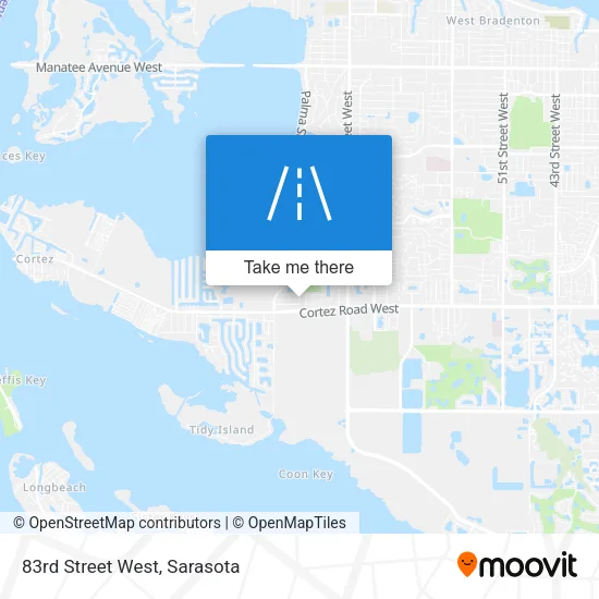 83rd Street West map