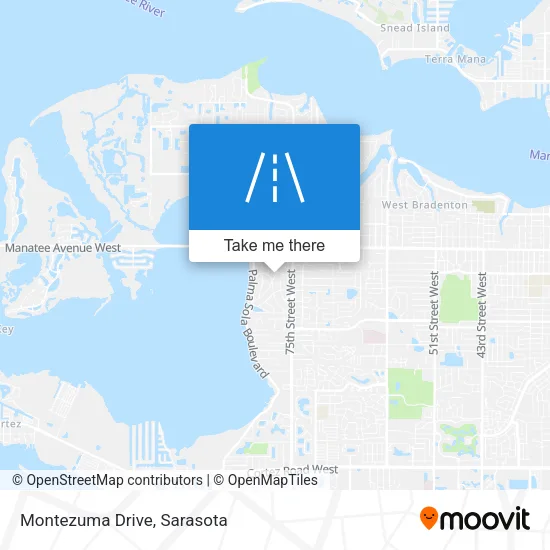 Montezuma Drive map