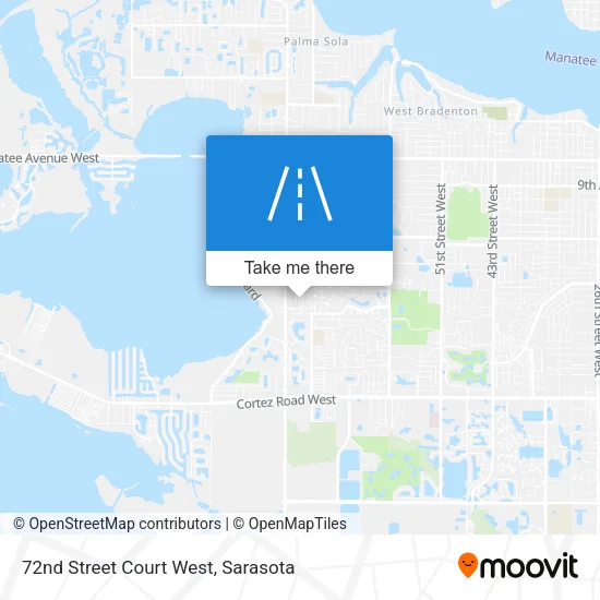 72nd Street Court West map