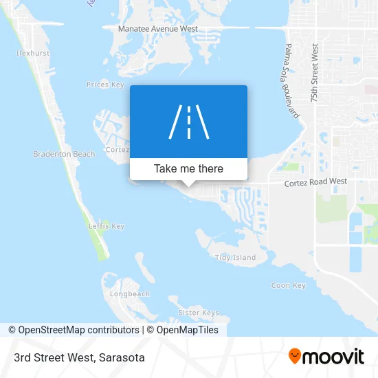 3rd Street West map