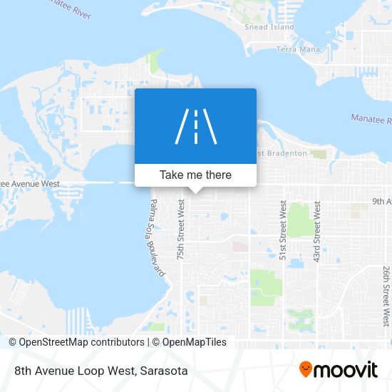 Mapa de 8th Avenue Loop West