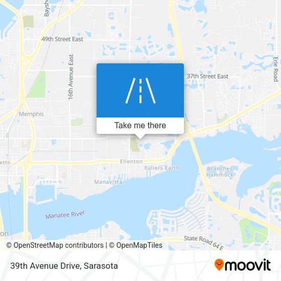 39th Avenue Drive map