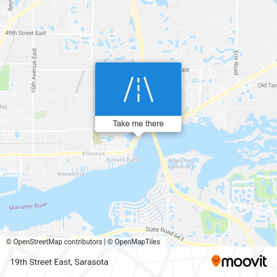 19th Street East map