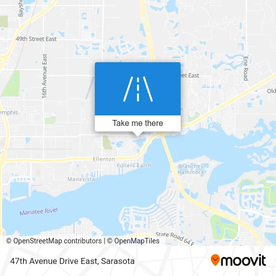 47th Avenue Drive East map