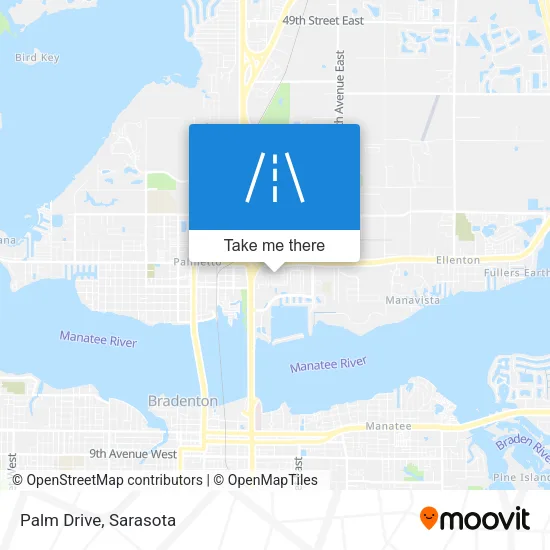 Palm Drive map