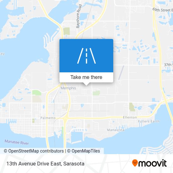 Mapa de 13th Avenue Drive East