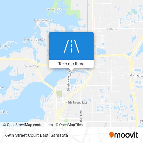 Mapa de 69th Street Court East