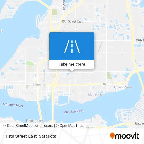 14th Street East map