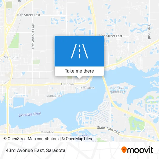 43rd Avenue East map