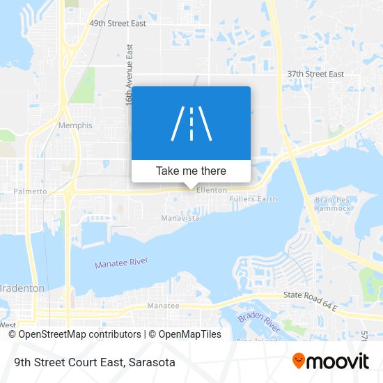 Mapa de 9th Street Court East